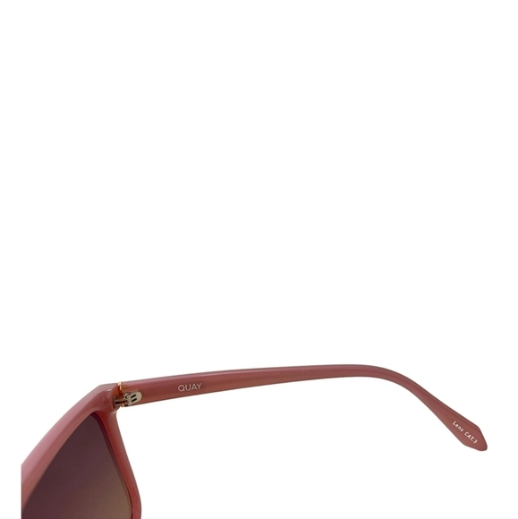 New Quay Australia NIGHTFALL Oversized Polarized Rose-Tinted Sunglasses - Picture 8 of 9